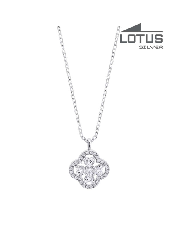 LOTUS SILVER NECKLACE
